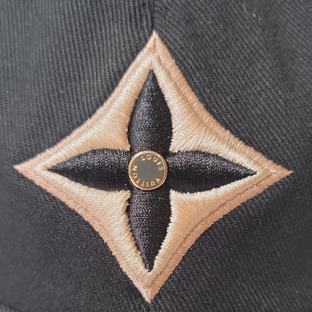 Louis Vuitton Black Cap with Gold Emblem - Picture 2 of 5